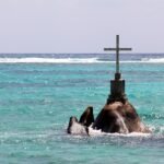 ocean, nature, sea, cross, seychelles